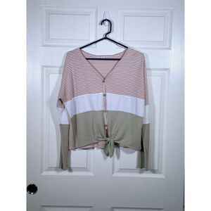 Lazy Sundays - Long Sleeve Multi-Colored Shirt - Small